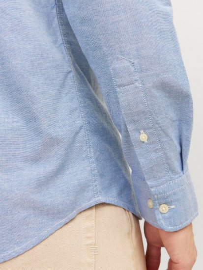 Jack & Jones Brook Oxford Shirt Long Sleeve Blue - Srajce - Moške srajce za Močnejše Postave
