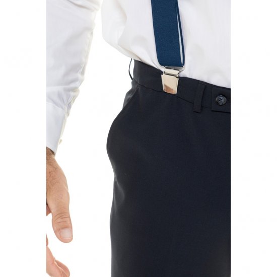 JP1880 Suspenders X-Shape Navy - Vsa oblačila - Oblačila za Močnejše