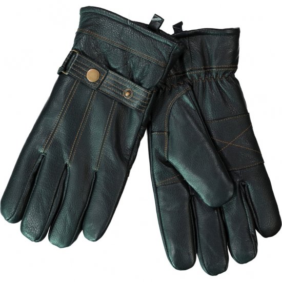 JP1880 Gloves Leather Warm Lining Black - Modni dodatki - 