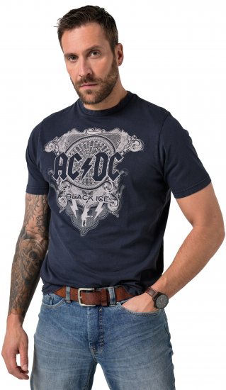 JP1880 AC/DC Black Ice T-Shirt Navy - Majice z glasbenimi skupinami - Band majice z glasbenimi motivi