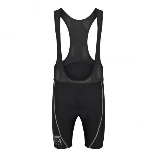 North Latitude Sport Bike Shorts With Suspenders Black - Kolesarska oblačila - 