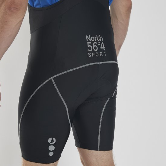 North Latitude Bike Shorts With Suspenders Black TALL - Športna & zunanja oblačila - Moška Športna Oblačila za Močnejše postave