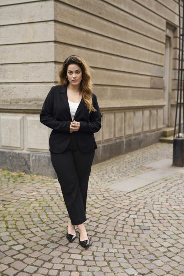 Kaffe Curve Sakira Blazer Globoko Črna - Blazer - 