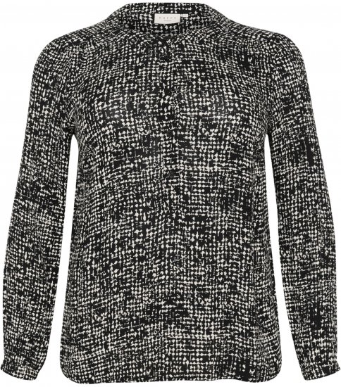 Kaffe Curve Mila Ami Bluza Črna/Turtledove - Bluze & Tunike - 