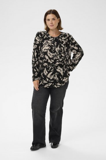 Kaffe Curve Mila Ami Bluza Črna - Bluze & Tunike - 