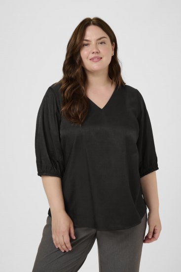 Kaffe Curve Ada Blouse Black - Bluze - 