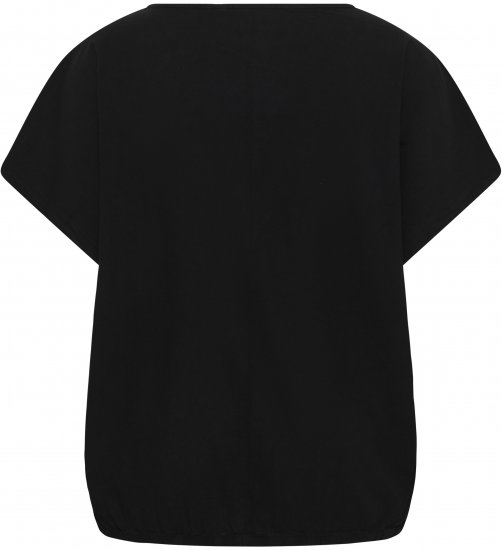 Kaffe Curve Nana Bluza s kratkimi rokavi Črna - Bluze & Tunike - 
