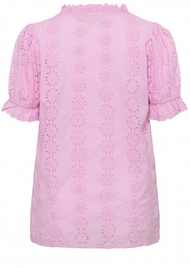 Kaffe Curve Dina Blouse Pink Frosting - Bluze - 