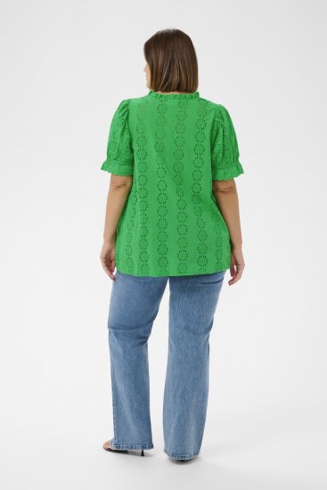 Kaffe Curve Dina Blouse Bright Green - Bluze - 