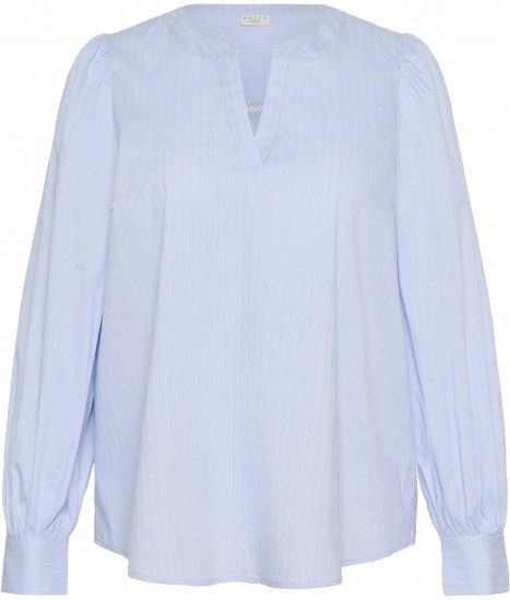Kaffe Curve Juda Blouse Nantucket Breeze Stripe Blue - OBLAČILA ZA ŽENSKE 40-66 - 
