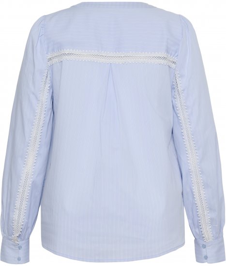 Kaffe Curve Juda Blouse Nantucket Breeze Stripe Blue - OBLAČILA ZA ŽENSKE 40-66 - 
