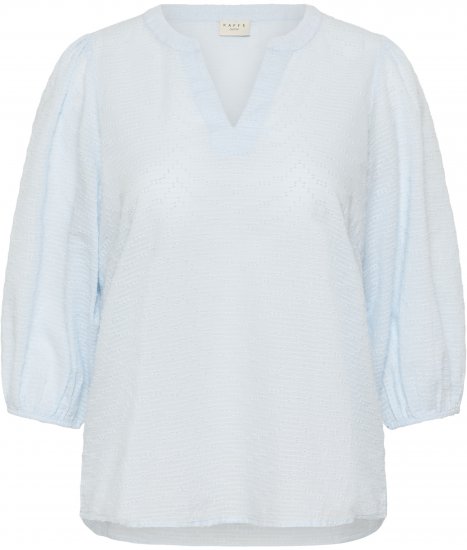 Kaffe Curve Penelopia Blouse Nantucket Breeze Blue - Bluze - 