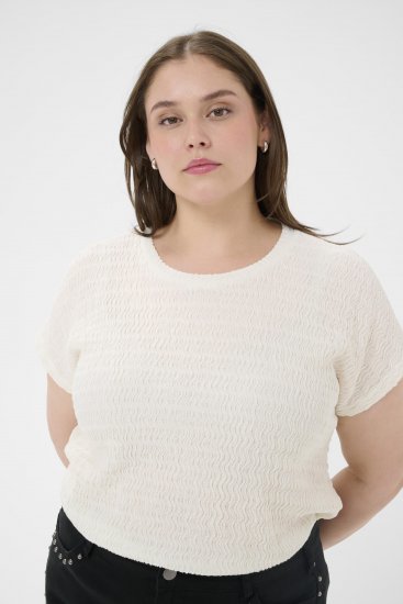 Kaffe Curve Felice Blouse Chalk - Bluze - 