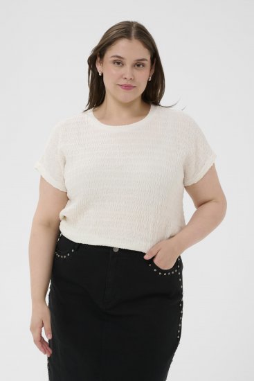 Kaffe Curve Felice Blouse Chalk - Bluze - 