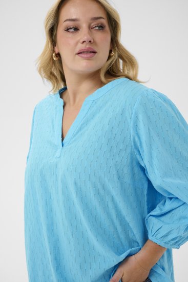 Kaffe Curve Thea Blouse Aquarius Blue - Bluze & Tunike - 