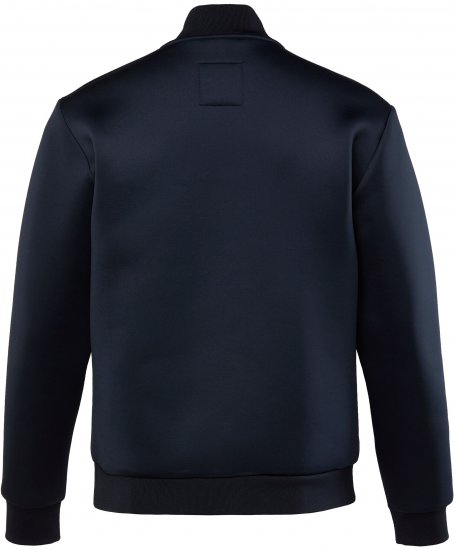JP1880 College Jacket Scuba Fabric with Zipper Navy - Jakne - Moške bunde za Močnejše Postave
