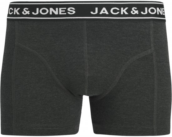 Jack & Jones Hector Solid Trunks 3-Pack Navy/Red/Grey - Boksarice - Moške Boksarice za Močnejše postave