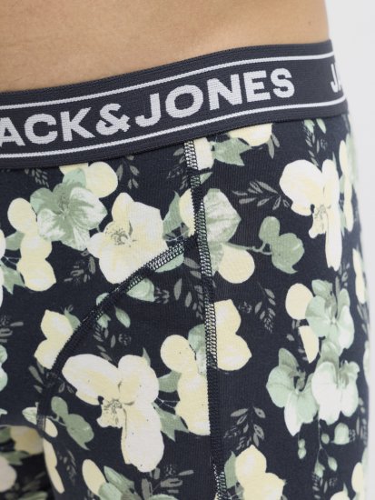 Jack & Jones Acray Flower Boxers 3-Pack Black/Navy - Spodnje perilo & kopalne hlače - Moško Spodnje Perilo za močnejše postave