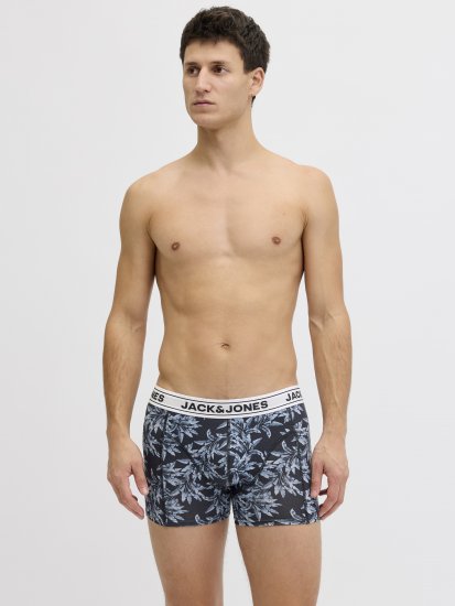 Jack & Jones Acray Flower Boxers 3-Pack Black/Navy - Spodnje perilo & kopalne hlače - Moško Spodnje Perilo za močnejše postave