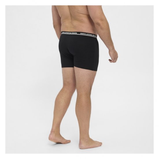 North Latitude 5-Pack Boxershorts Black - Boksarice - Moške Boksarice za Močnejše postave