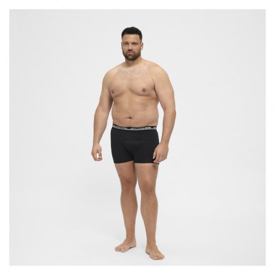North Latitude 5-Pack Boxershorts Black - Boksarice - Moške Boksarice za Močnejše postave