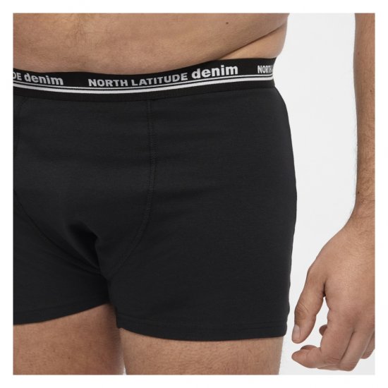 North Latitude 5-Pack Boxershorts Black - Boksarice - Moške Boksarice za Močnejše postave