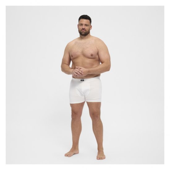 North Latitude Trunks Underwear White - Boksarice - Moške Boksarice za Močnejše postave