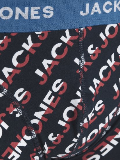 Jack & Jones Logo Trunks 3-Pack Navy Blazer - Spodnje perilo & kopalne hlače - Moško Spodnje Perilo za močnejše postave