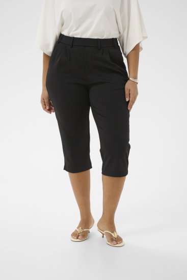 Kaffe Curve Jenna Capri Pants Black - Hlače - 