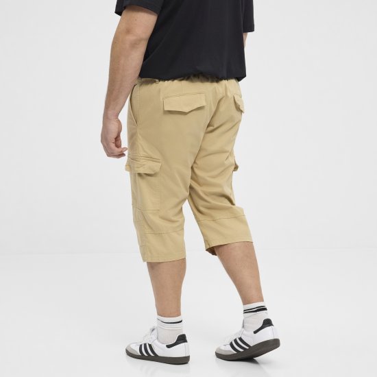 North Latitude 51136 Capri Shorts Beige - Kratke hlače - Moške Kratke Hlače za Močnejše Postave
