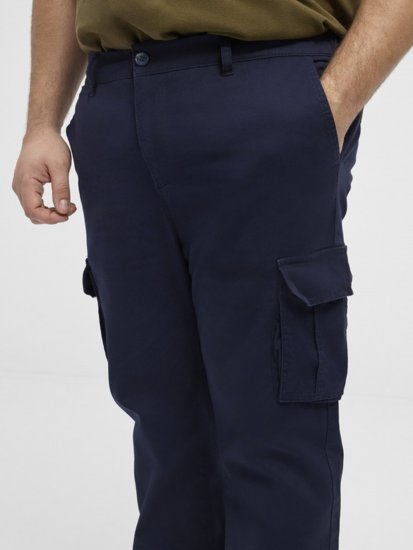 North Latitude 51141 Stretch Cargo Pants Navy - Kavbojke & hlače - Moške Kavbojke in Hlače za Močnejše Postave