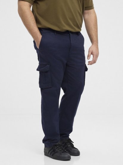 North Latitude 51141 Stretch Cargo Pants Navy - Kavbojke & hlače - Moške Kavbojke in Hlače za Močnejše Postave