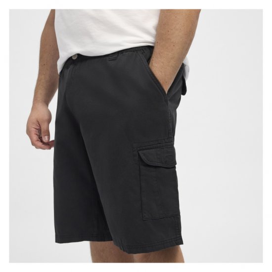 North Latitude Cargo Shorts Black - Kratke hlače - Moške Kratke Hlače za Močnejše Postave