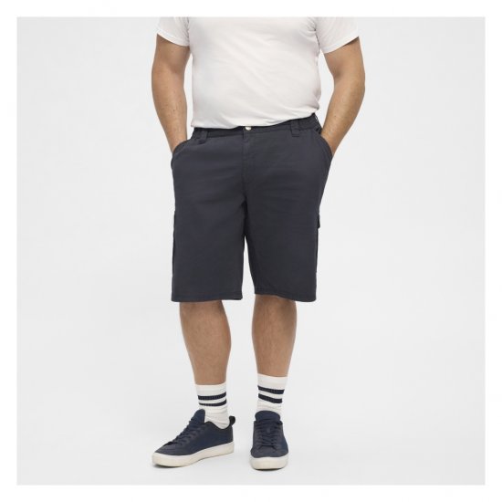 North Latitude Cargo Shorts Navy Blue - Kratke hlače - Moške Kratke Hlače za Močnejše Postave
