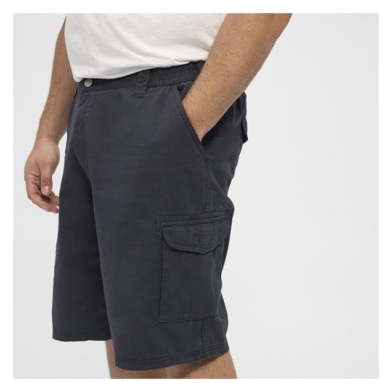 North Latitude Cargo Shorts Navy Blue - Kratke hlače - Moške Kratke Hlače za Močnejše Postave