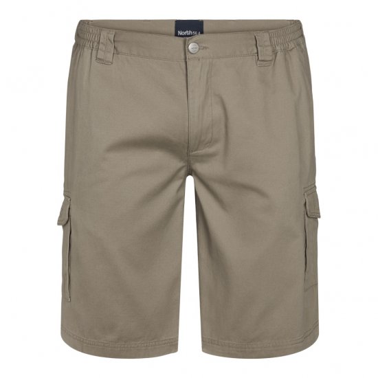 North Latitude Cargo Shorts Sand - Kratke hlače - Moške Kratke Hlače za Močnejše Postave