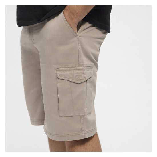 North Latitude Cargo Shorts Sand - Kratke hlače - Moške Kratke Hlače za Močnejše Postave