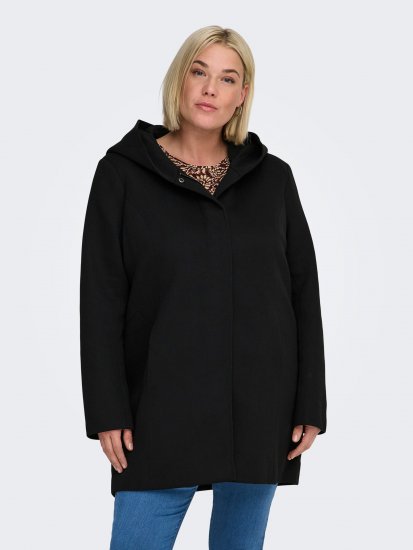 Only Carmakoma Sedona Light Coat Black - Zimski plašči - 
