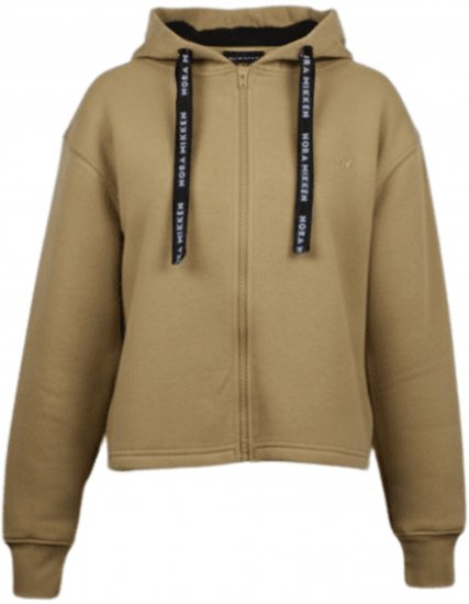 Nora Mikken GERTRUD Cropped Hoodie Camel - OBLAČILA ZA ŽENSKE XS-XXL - 