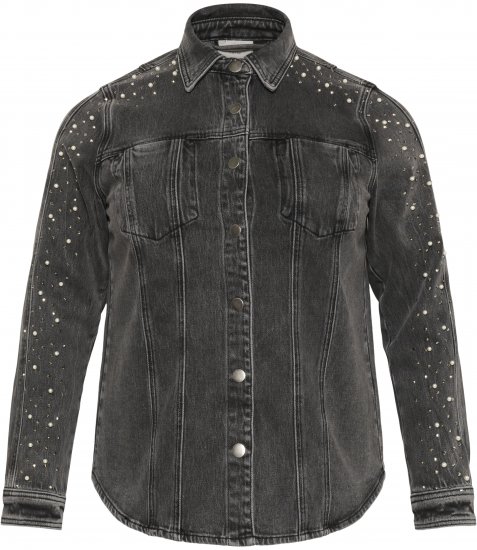 Kaffe Curve Petri Denim Jacket Grey Vintage Wash - Jakne - 