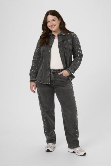 Kaffe Curve Petri Denim Jacket Grey Vintage Wash - Jakne - 