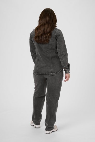 Kaffe Curve Petri Denim Jacket Grey Vintage Wash - Jakne - 