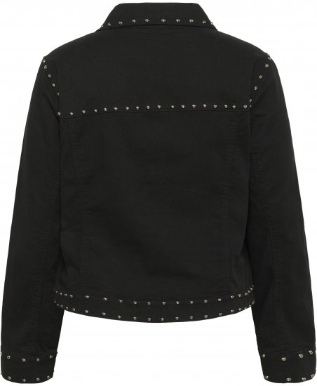 Kaffe Curve Brenn Twill Jacket Washed Black - Kavbojske jakne - 