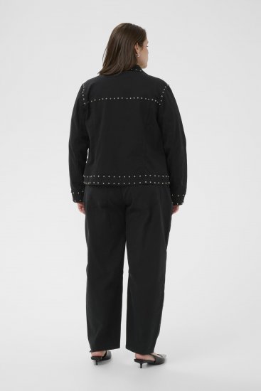 Kaffe Curve Brenn Twill Jacket Washed Black - Kavbojske jakne - 