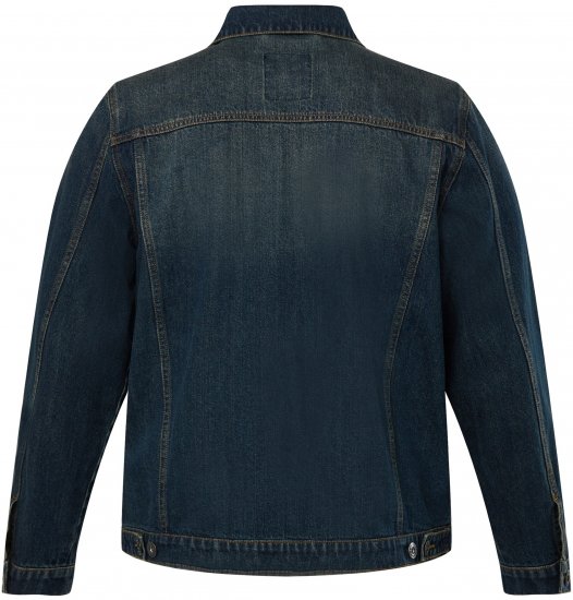 JP1880 Denim Jacket Dark Blue Denim - Jakne - Moške bunde za Močnejše Postave