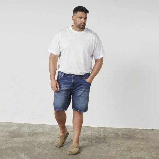 North Latitude 61156 Ringo Denim Kratke Hlače Denim - Kratke hlače - Moške Kratke Hlače za Močnejše Postave