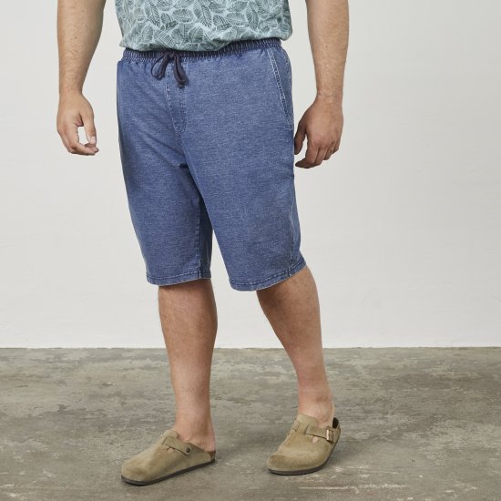 North Latitude 61333 Jog Denim Kratke Hlače Indigo Modra - Kratke hlače - Moške Kratke Hlače za Močnejše Postave
