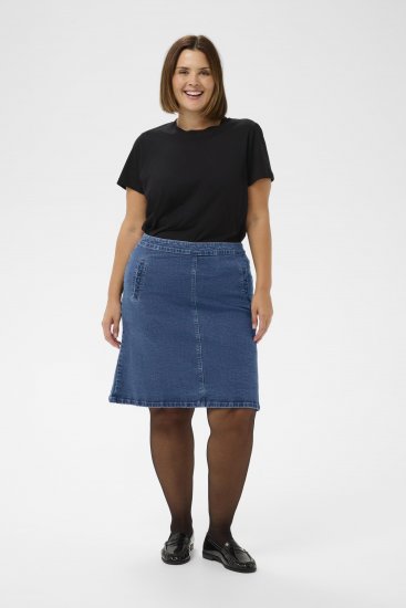 Kaffe Curve Leni Denim Skirt Blue - Krila - 