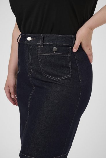 Kaffe Curve Roria Denim Skirt Dark Blue - Krila - 
