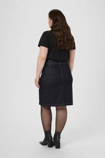 Kaffe Curve Roria Denim Skirt Dark Blue - Krila - 